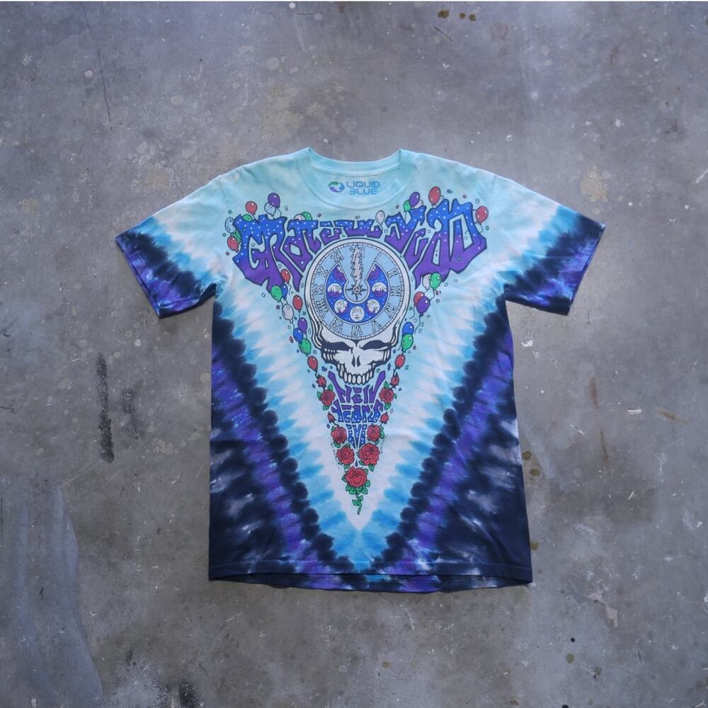 Liquid Blue Grateful Dead T-Shirt Retro Reproduction In the Midnight Hour Size S